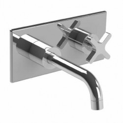 Lefroy Brooks, Kafka (2010) Cross Handle Wall-Mounted Sequential Basin Mixer Trim Only K1-1310-CP