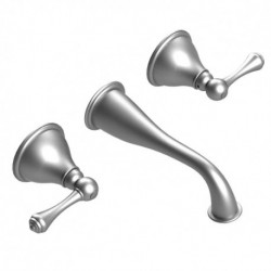 Flemish Wall Mount Lavatory Set with Lever Handles 1GFML