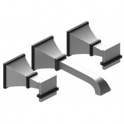 MQ Wall Mount Lavatory Set with Square Handles 1GMQ1