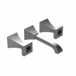 Ice Series Wall Mount Lavatory Faucet with Square Handles 1GICQ