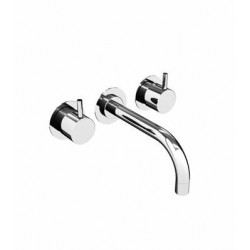 VOLA  Two-Handle Basin Mixer, 9" Spout in Center and Rosette (1.3 gpm) - 1521
