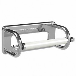 Lefroy Brooks, Classic 1900, Loo Roll Holder with White Bar  CW-5310 (Formerly LB 4500)