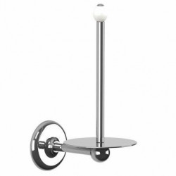 Lefroy Brooks, Classic 1900, Spare Loo Roll Holder with White Acorn CW-5302 (Formerly LB 4501)