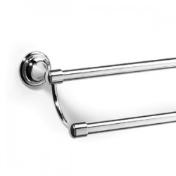 Samuel Heath Double Towel Rail W/ Brass Rail N9552/A