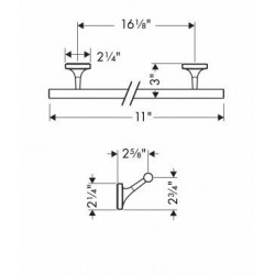 Hansgrohe Axor Starck Organic 12" Towel Bar 42730