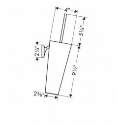 Hansgrohe Axor Starck Organic Toilet Brush with Holder 42735