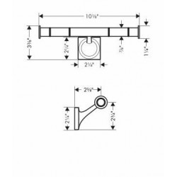 Hansgrohe Axor Starck Organic Toilet Paper Holder 42736