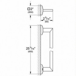 Allure Brilliant 24" Towel Bar 40 497 000