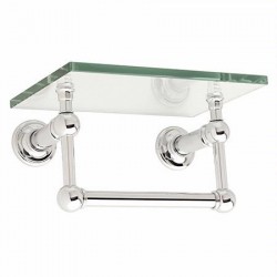 9" Glass Shelf with Towel Bar, Glass Shelf - 4519T-9