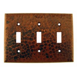 Premier Copper Switchplate Triple Toggle Switch Cover - ST3