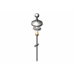Exposed Pop-Up Knob & Rod with Fastener for Horizontal Rod 9DRD2