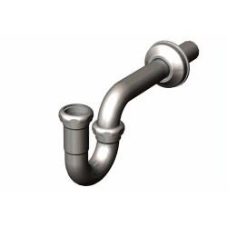 Exposed P-Trap with Flange 9DPT1