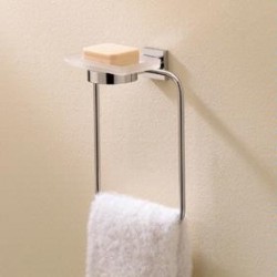 Braga Series Large Towel Ring With Soap Dish 676421