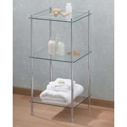 Essentials Series 3-Tier Glass Shelf Unit 57400CR