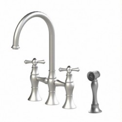 Flemish Bridge Faucet With Hand Spray 8UFMC