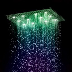 Jaclo Rettango Chromatherapy Dream Light Rain Canopy Showerhead 1620-DLCT