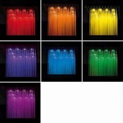 Jaclo Quadrato Chromatherapy Dream Light Rain Canopy Showerhead 1616-DLCT