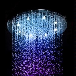 Jaclo Circolare Chromatherapy Dream Light Rain Canopy Showerhead 16R-DLCT