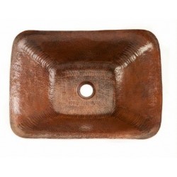 Premier Copper Hand Forged Bathroom Sink - PVREC17