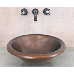 Zaca Oval Copper Above Counter Vessel