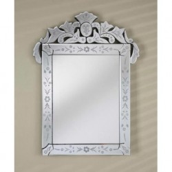 Radiance 26" x 36" Cut Glass & Etched Mirror - RM-103