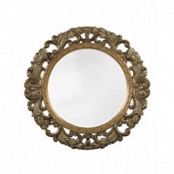 Round Cut Leaf Mirror 1282-B