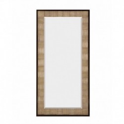 Antique Silver Grooves Mirror with Wenge Liner  1717-B