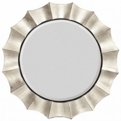 Antique Silver Circle Mirror 1705-B
