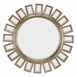 Antique Silver Mirror with Black Undercoat 1427-B