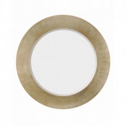 Round Antique Silver Mirror 1382-B