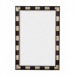 Silver  and Mahogany Leaner Mirror 1356-B