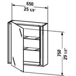 Ketho Mirror Cabinet 25 5/8" KT 7530 L/R