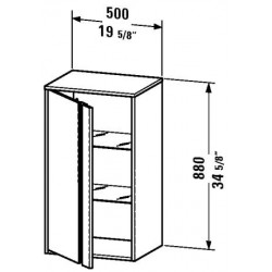 Ketho Semi Tall Cabinet 19 5/8" KT 1266 L/R