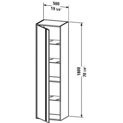 Ketho Tall Cabinet 19 5/8" KT 1265 L/R