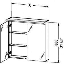 Darling New Mirror Cabinet 23 1/2" DN 7535