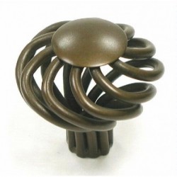 Steel, Large Flower Twist Knob M776