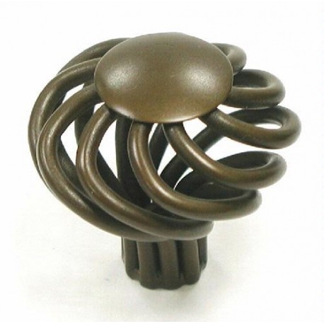 Steel, Large Flower Twist Knob M776