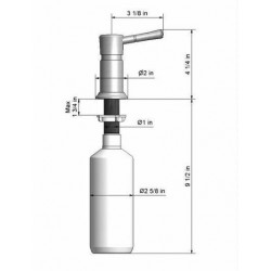 Jaclo Soap & Lotion Dispenser 1050