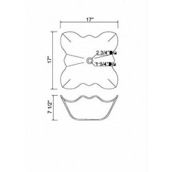 Madeli Carpi Tempered Glass Vessel MGE-15066