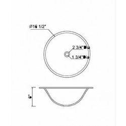 Madeli Vallertri Cone Tempered Glass Vessel MGE-15078