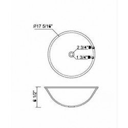 Madeli Crotone Cone Tempered Glass Vessel MGE-15084