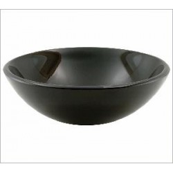 Round Black Tempered Glass Basin 97023