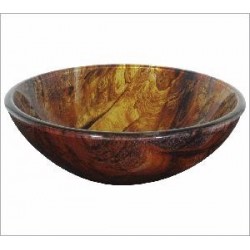 Round Topaz Tempered Glass Basin  97038