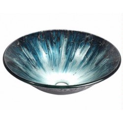 Madeli Rovigo Artistic Tempered Glass Vessel MGE-16006