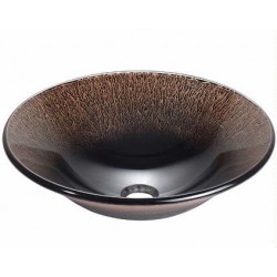 Madeli Parma Artistic Tempered Glass Vessel MGE-16008