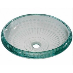 Madeli Marsala  Artistic Layered Tempered Glass Vessel MGE-16016