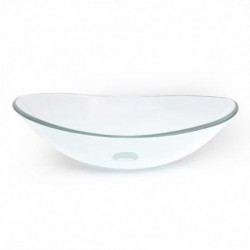 Boat Tempered Clear Glass Vessel 420522-l7 (TP-5002)