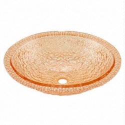 JSG Oceana Pebble Glass Undermount Lavatory Sink- 007-307-XXX