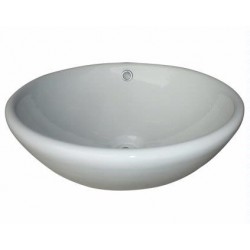 Madeli Above Counter Round Ceramic Basin CB-805-WH