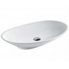 Madeli Above Counter Oval Ceramic Basin CB-8610-WH